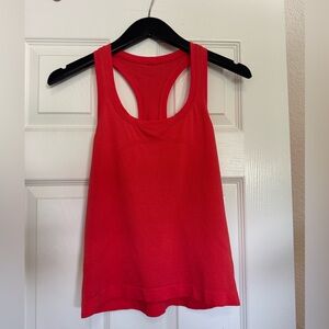 Lululemon Athletica Red Swiftly Tech Racerback Tank Top